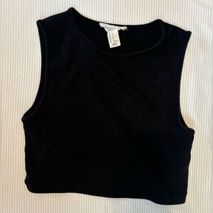 Black crop top